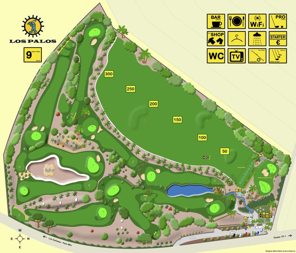 Mapa del Campo de Golf Los Palos